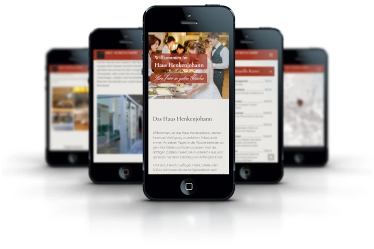 Screenshots Website Haus Henkenjohann mobile Ansicht